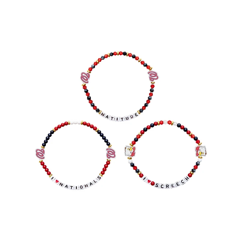 Lot de 3 bracelets d'amitié FOCO des Nationals de Washington