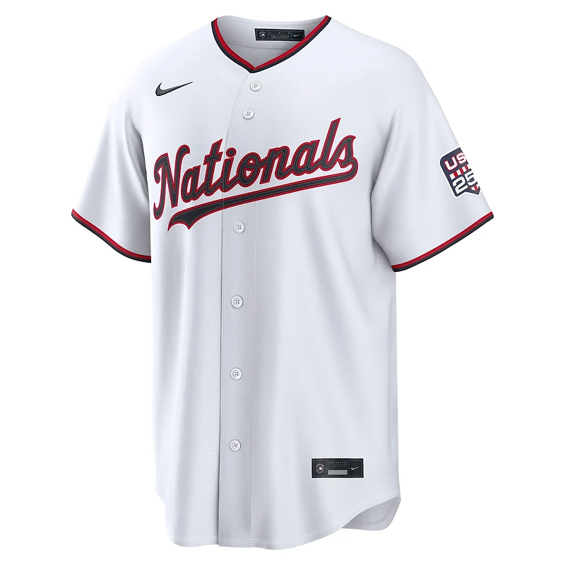 Fourth of July Men's Washington Nationals James Wood Nike White USA 250 Stadium Jersey
