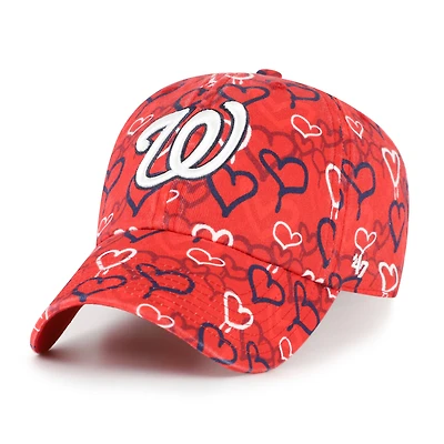 Casquette ajustable « 47 Red Washington Nationals Mural Cleanup » pour jeunes filles