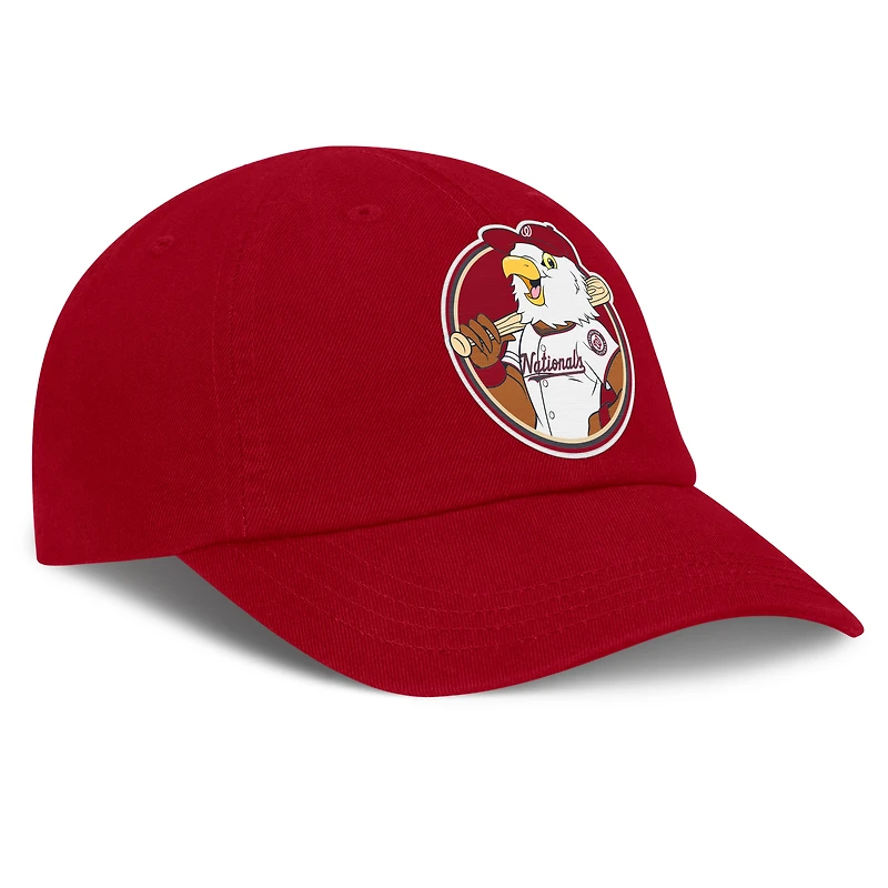 Casquette Nike Flex rouge pour bébé, modèle Washington Nationals Mascot Club.