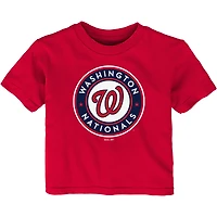 T-shirt rouge à logo primaire de l'équipe des Nationals Washington pour bébé