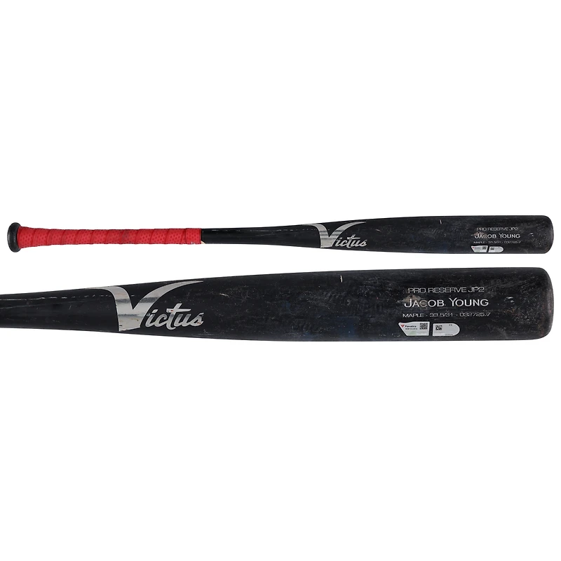 V106832 WANATS Jacob Young Washington Nationals Game-Used Black Victus Broken Bat contre Houston Astros le 29 juillet 2025 30 Jacob Young UNS GU BAT 45884 COLGMUEQU GUBBBT2980 #2