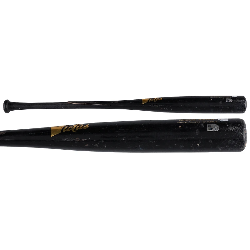 Jacob Young Washington Nationals Game-Used Black Victus Broken Bat vs. Milwaukee Brewers on April 12, 2026