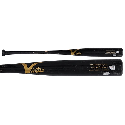 Jacob Young Washington Nationals Game-Used Black Victus Broken Bat vs. Milwaukee Brewers on April 12, 2026
