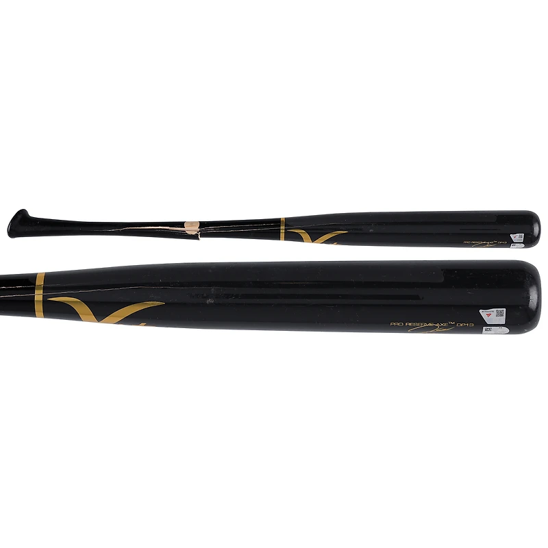 James Wood Washington Nationals Game-Used Black Victus Broken Bat vs. Chicago Cubs on March 28, 2026