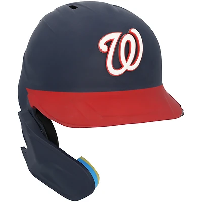 Casque de frappeur bleu marine n° 29, porté par James Wood, des Nationals de Washington, lors de la saison 2026 de la MLB.