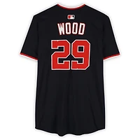 James Wood Washington Nationals Player-Issued #29 Navy Nike Jersey from the 2025 MLB Season