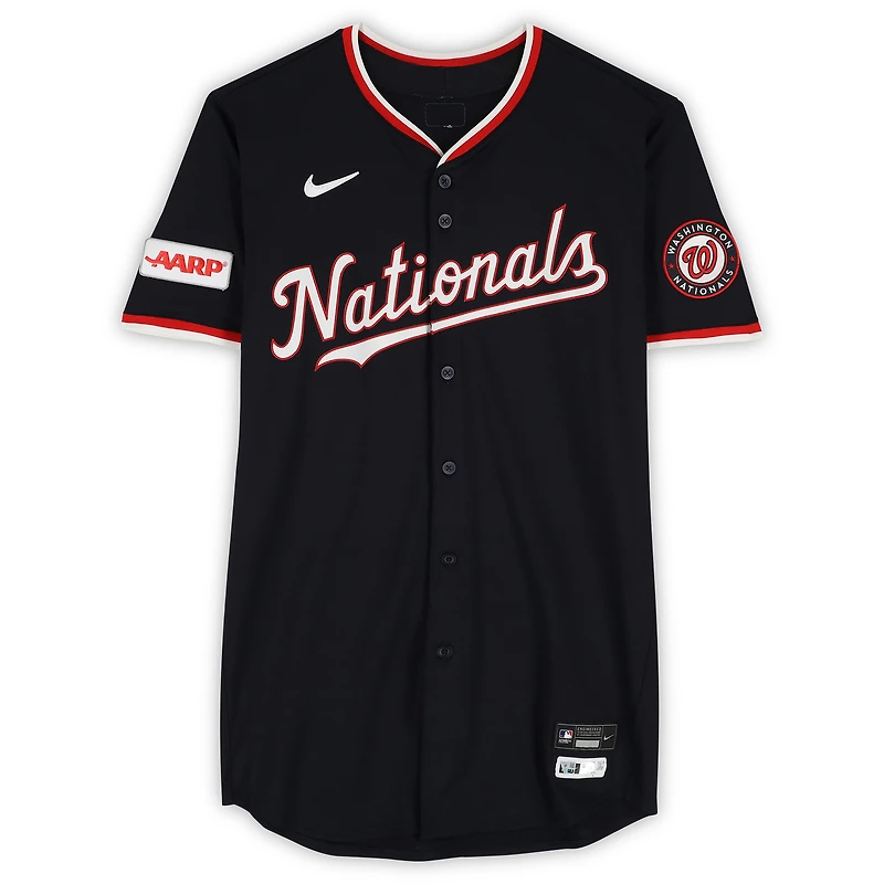 James Wood Washington Nationals Player-Issued #29 Navy Nike Jersey from the 2025 MLB Season