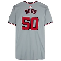James Wood Washington Nationals Player-Issued #50 Gray Jersey from the 2024 MLB Season