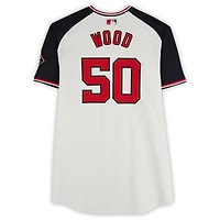 James Wood Washington Nationals Player-Issued #50 White Alternate Jersey from the 2024 MLB Season