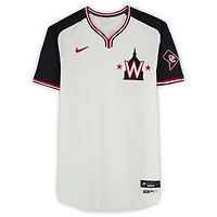 James Wood Washington Nationals Player-Issued #50 White Alternate Jersey from the 2024 MLB Season