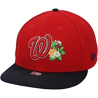 Casquette rouge officielle de James Wood, joueur des Nationals de Washington, lors du camp d'entraînement de printemps de la MLB 2026