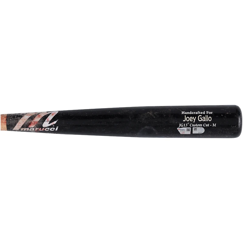Joey Gallo Washington Nationals Game-Used Black/Tan Marucci Broken Bat vs. Minnesota Twins on May 20, 2024 - Single
