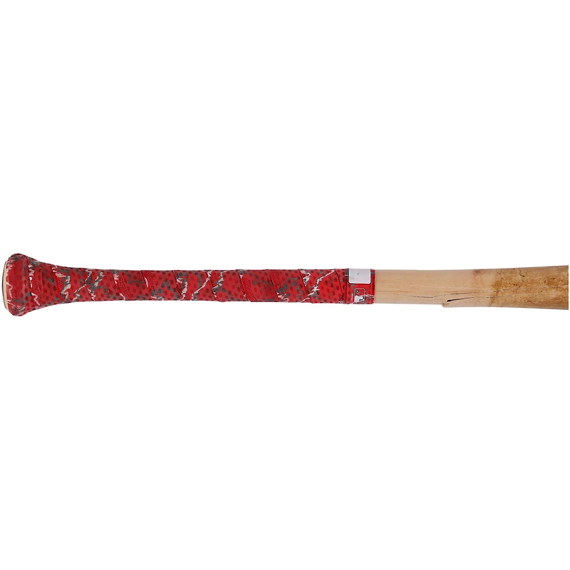 Joey Meneses Washington Nationals Game-Used Red/Tan Victus Broken Bat vs. Philadelphia Phillies on May 17, 2024