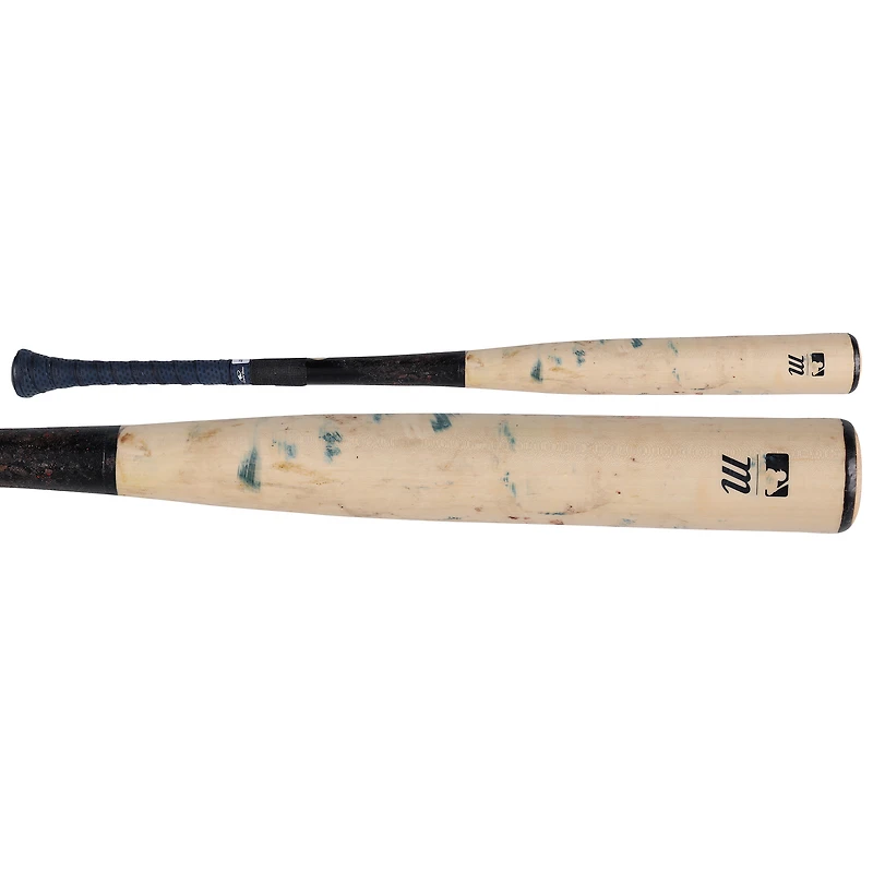 Batte cassée Tan Marucci utilisée par Jorbit Vivas des Washington Nationals lors du match contre les Pittsburgh Pirates le 13 avril 2026