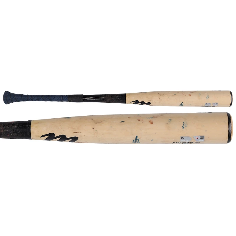 Batte cassée Tan Marucci utilisée par Jorbit Vivas des Washington Nationals lors du match contre les Pittsburgh Pirates le 13 avril 2026
