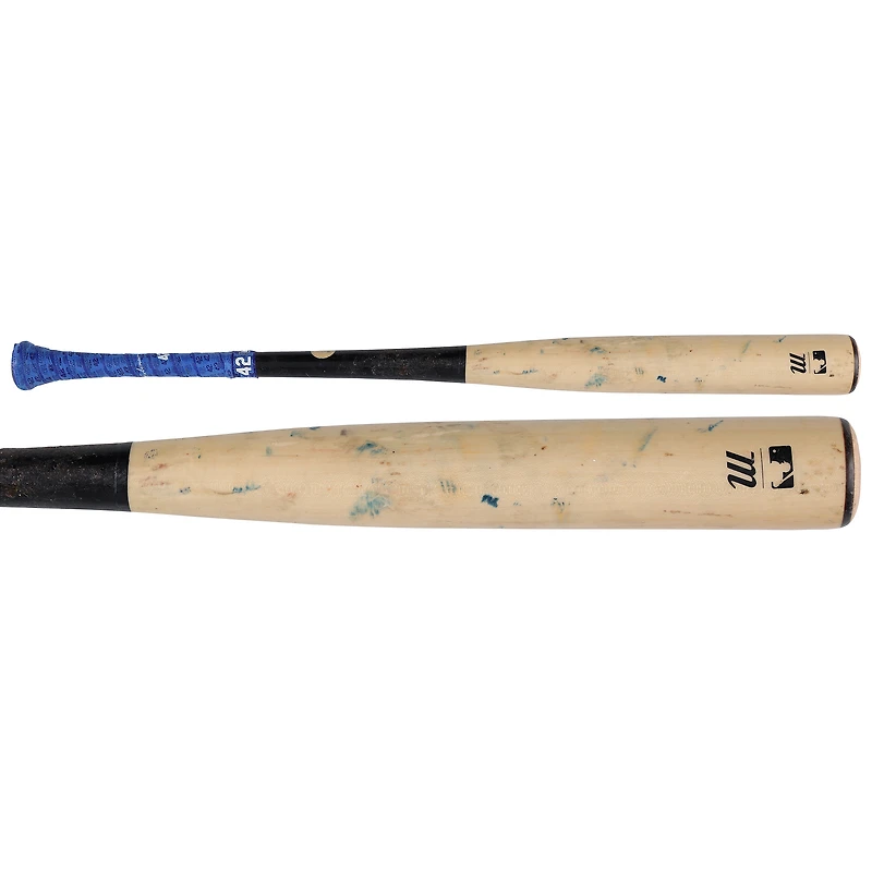 Batte cassée Tan Marucci utilisée par Jorbit Vivas des Washington Nationals lors du match contre les San Francisco Giants le 18 avril 2026