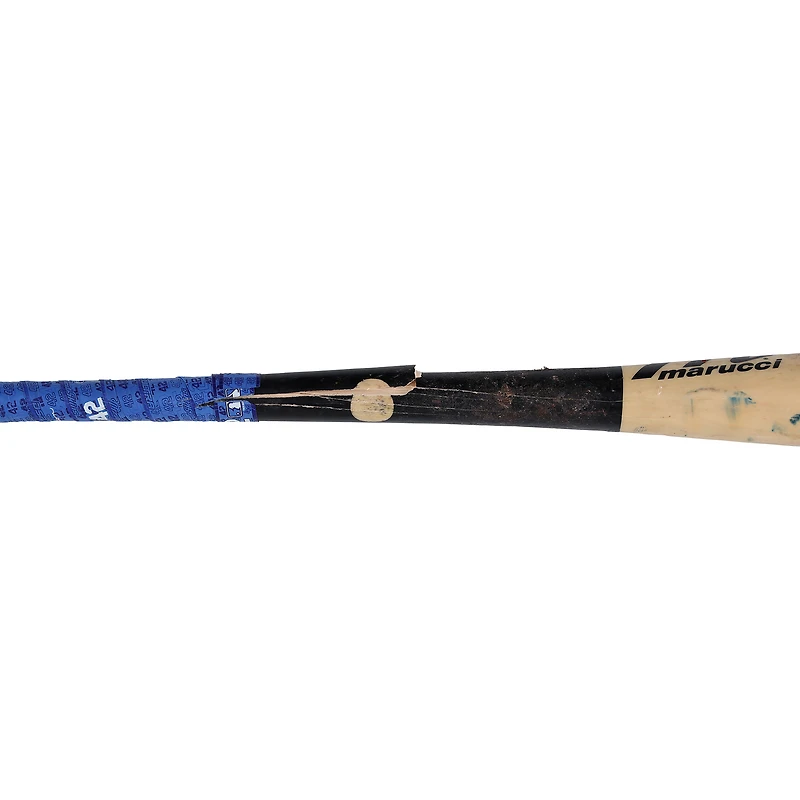 Batte cassée Tan Marucci utilisée par Jorbit Vivas des Washington Nationals lors du match contre les San Francisco Giants le 18 avril 2026