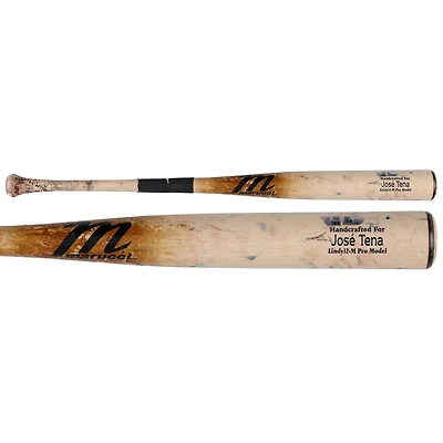 Batte Tan Marucci cassée utilisée par José Tena des Washington Nationals lors du match contre les Pittsburgh Pirates le 13 avril 2026