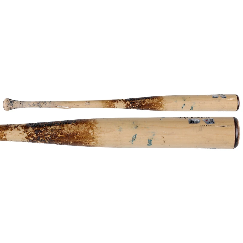 Bâton cassé Tan Marucci utilisé par José Tena des Nationals de Washington lors du match contre les Giants de San Francisco le 18 avril 2026 - Simple avec point produit