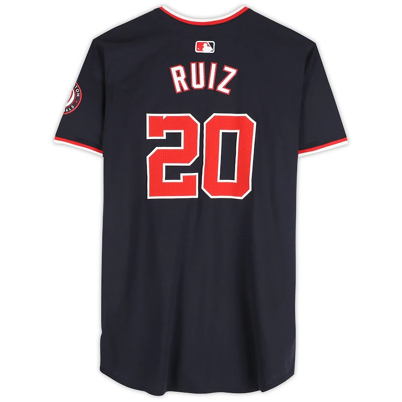 Keibert Ruiz Washington Nationals Game-Used #20 Navy Nike Jersey Worn from May 24, July 9 & 27, 2024
