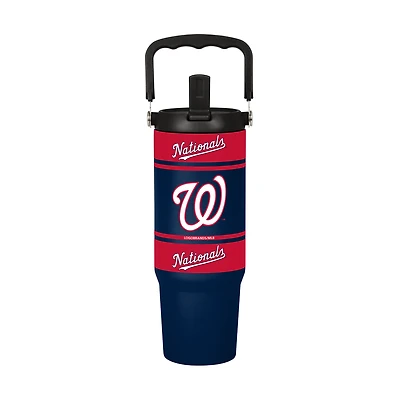 Gobelet isotherme Logo Brands Washington Nationals 30 oz Colorblock 2.0 avec poignée supérieure