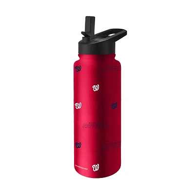 Logo Brands Washington Nationals 34oz. Steep and Repeat Quencher Bottle