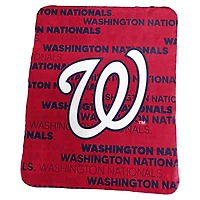 Couverture polaire classique Logo Brands Washington Nationals 50" x 60"