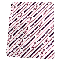 Couverture polaire à rayures verticales classiques 50 po x 60 po avec logo des Washington Nationals