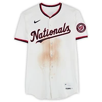 Maillot Nike blanc n° 2 de Luis García Jr., porté par les Nationals de Washington, lors du match contre les Phillies de Philadelphie, le 27 mars 2025