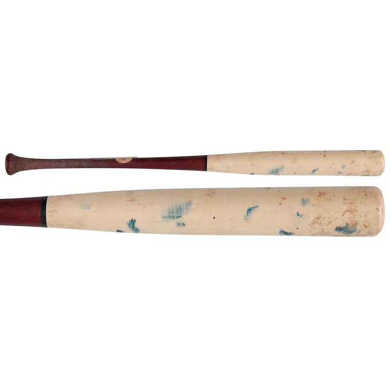 V106832 WANATS Luis Garcia Jr. Washington Nationals Batte cassée des Louisville Slugger, couleur beige et rouge, utilisée lors du match contre les Athletics le 5 août 2025 Luis García Jr. UNS GU BAT 45884 COLGMUEQU GUBBBT2982 #4