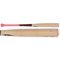 Batte cassée des Louisville Slugger beige/rouge de Luis García Jr., utilisée par les Nationals de Washington, lors du match contre les Dodgers de Los Angeles, le 7 avril 2025