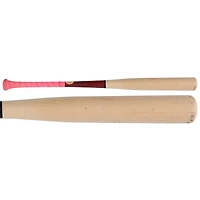Batte cassée des Louisville Slugger beige/rouge de Luis García Jr., utilisée par les Nationals de Washington, lors du match contre les Dodgers de Los Angeles, le 7 avril 2025