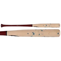 Batte cassée beige/rouge Louisville Slugger de Luis García Jr., utilisée par les Nationals de Washington, contre les Marlins de Miami le 1er septembre 2025