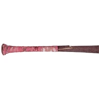 Batte cassée beige/rouge des Louisville Slugger de Luis García Jr., utilisée par les Nationals de Washington, lors du match contre les Brewers de Milwaukee, le 12 juillet 2025