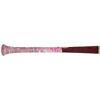 Batte cassée beige/rouge des Louisville Slugger de Luis García Jr., utilisée par les Nationals de Washington, lors du match contre les Pirates de Pittsburgh, le 16 avril 2025