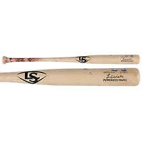 Batte Louisville Slugger beige cassée utilisée par Luis García Jr. (Washington Nationals) lors du match contre les Phillies de Philadelphie le 30 mars 2026 - Double