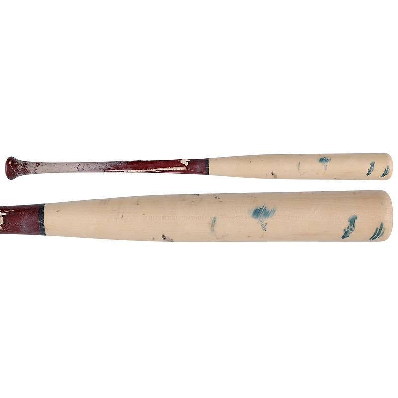 Batte Louisville Slugger beige cassée utilisée par Luis García Jr. (Washington Nationals) lors du match contre les Cardinals de Saint-Louis le 8 avril