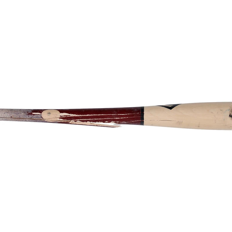 Batte Louisville Slugger beige cassée utilisée par Luis García Jr. (Washington Nationals) lors du match contre les Cardinals de Saint-Louis le 8 avril