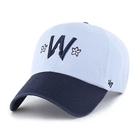 Men's '47  Light Blue Washington Nationals 2025 City Connect Clean Up Adjustable Hat