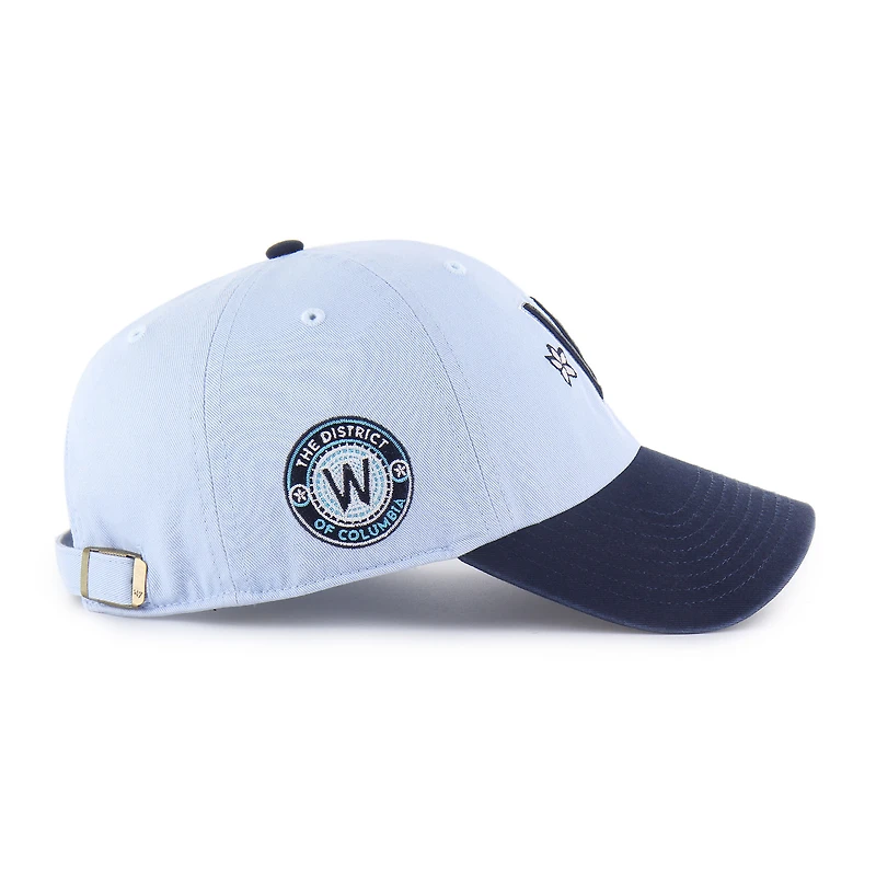 Men's '47  Light Blue Washington Nationals 2025 City Connect Clean Up Adjustable Hat
