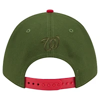 Casquette ajustable 9FORTY A-Frame City Feature de Washington Nationals de New Era pour homme, vert foncé