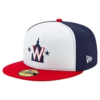 Men's New Era  White/Navy/Red Washington Nationals 20th Anniversary 59FIFTY Fitted Hat
