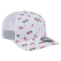 Casquette extensible à bouton-pression 9SEVENTY Flamingo blanche des Nationals de Washington pour homme de New Era