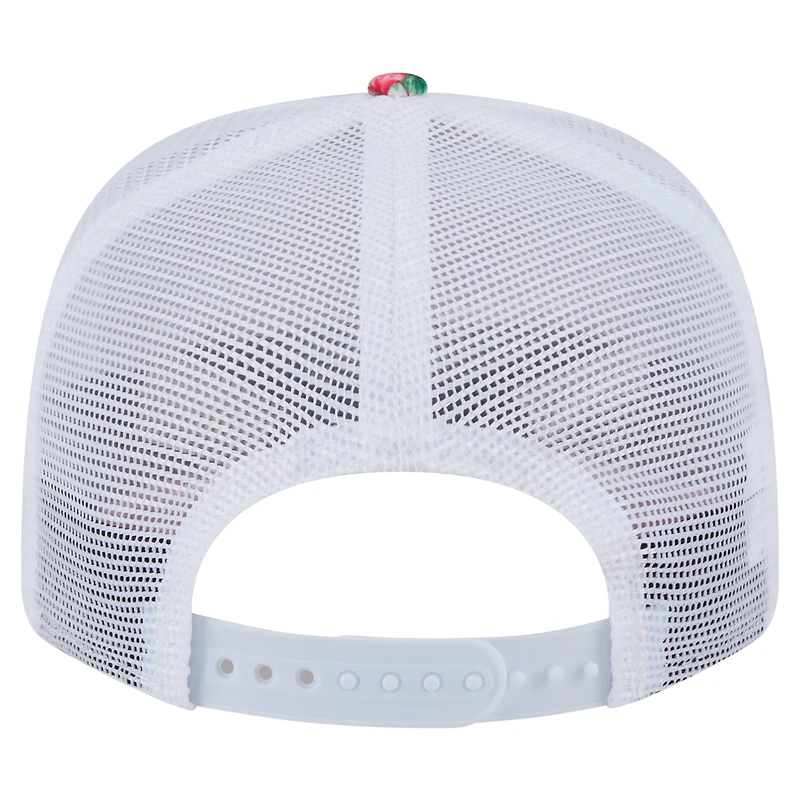 Casquette extensible à bouton-pression 9SEVENTY Flamingo blanche des Nationals de Washington pour homme de New Era