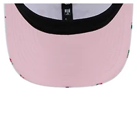 Casquette extensible à bouton-pression 9SEVENTY Flamingo blanche des Nationals de Washington pour homme de New Era