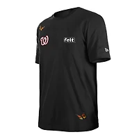 Men's New Era x Felt  Black Washington Nationals T-Shirt