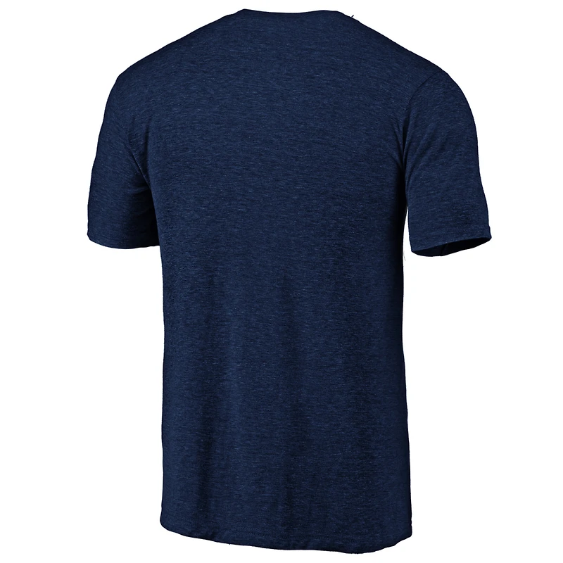 Men's Profile  Navy Washington Nationals Big & Tall Distressed Logo T-Shirt