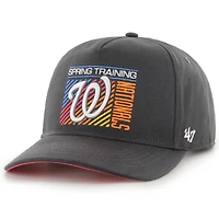 Casquette Snapback Reflex Hitch Spring Training '47 Charcoal Washington Nationals 2023 pour homme