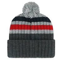 Men's '47 Gray Washington Nationals Stack Cuffed Knit Hat with Pom